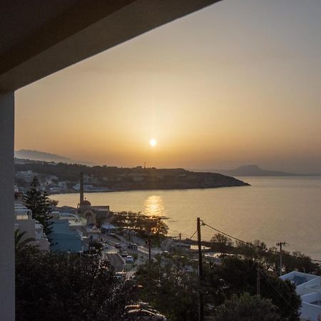 Pavlos Standard Studio With Sea View Rethymno  Bagian luar foto