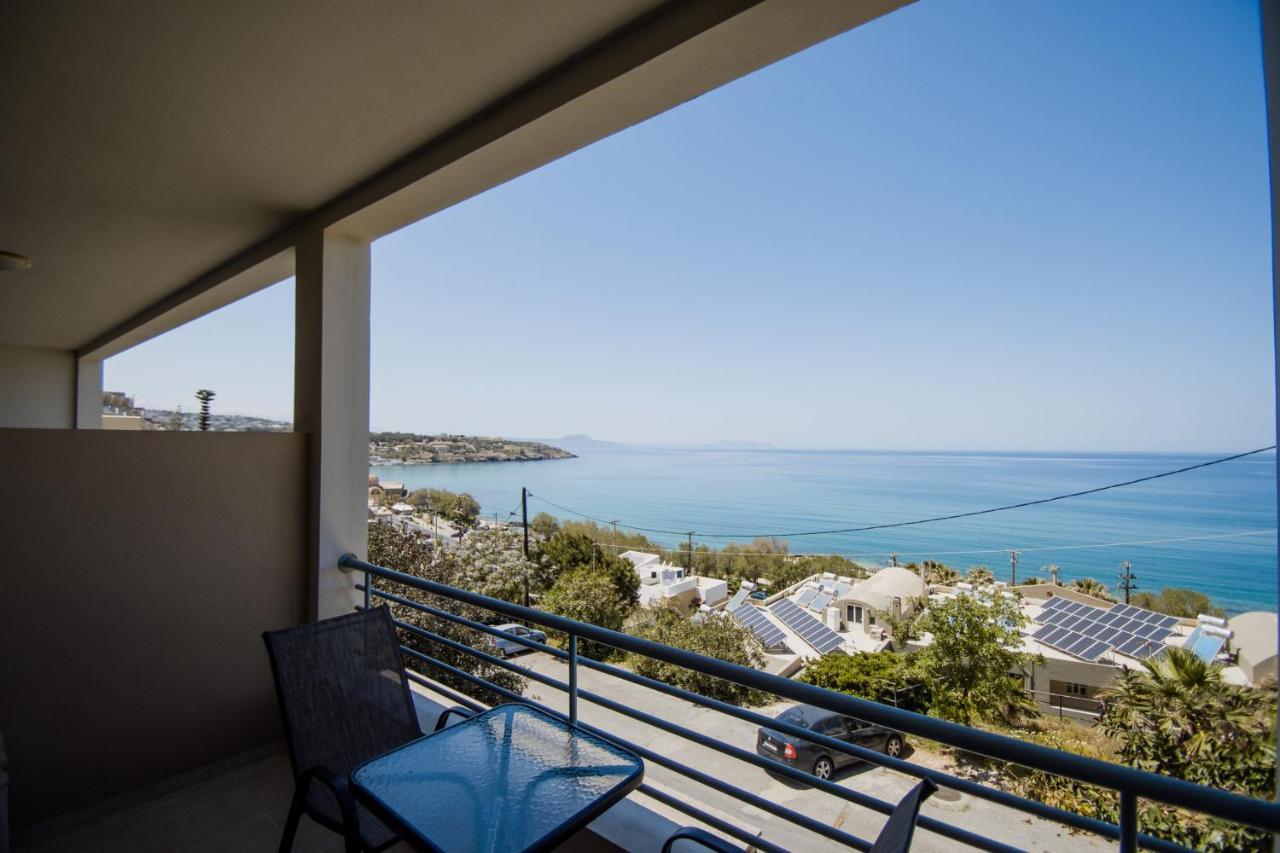 Pavlos Standard Studio With Sea View Rethymno  Bagian luar foto